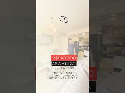 APARTAMENTO À VENDA | TRÊS MARIAS – PERUÍBE/SP - 600m do mar, perto de tuuudo! R$ 540.000