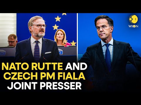 WION LIVE: Joint press conference with NATO Sec. Gen. Rutte and Czech PM Fiala | Russia-Ukraine War