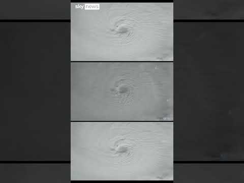 Hurricane Milton sweeps over the Gulf of Mexico