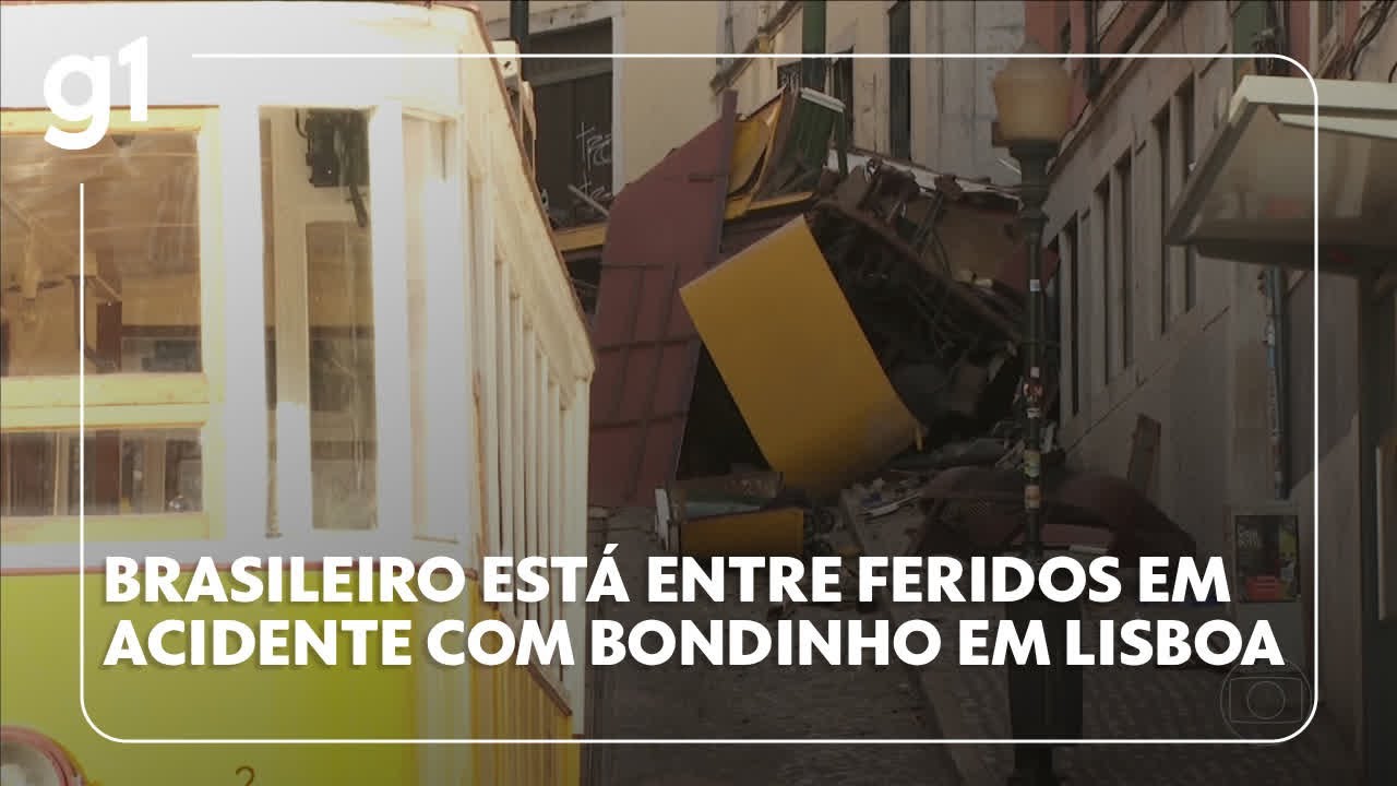 Brasileiro está entre os feridos de tragédia com bondinho em Lisboa