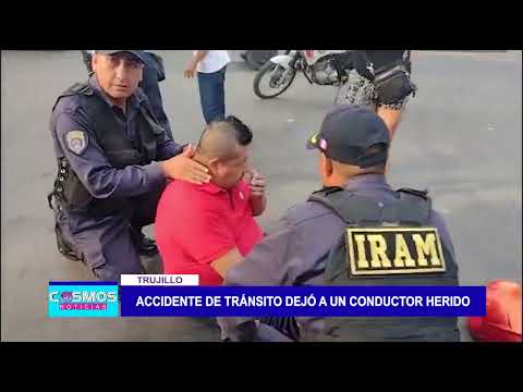 Trujillo: Accidente de tránsito dejó a un conductor herido