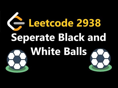 Separate Black and White Balls - Leetcode 2938 - Python