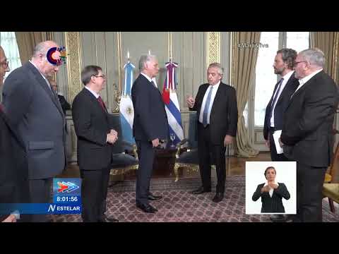 Presidentes de Cuba y Argentina se reúnen en Buenos Aires