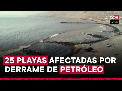 Más de 20 playas continúan afectadas por derrame de petróleo