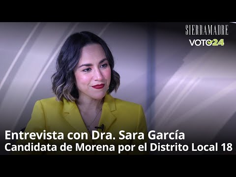 Sara García, candidata a diputada por el Distrito 18 en San Pedro, en entrevista