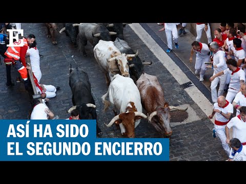 SANFERMINES 2023 | El segundo encierro, en directo: ganadería de José Escolar Gil | EL PAÍS