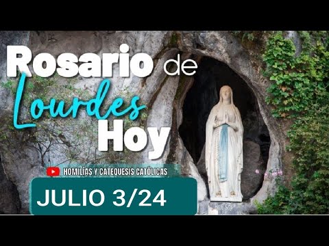 ? ROSARIO DE LOURDES HOY MIÉRCOLES 3 DE JULIO DE 2024. ?MISTERIOS GLORIOSOS.