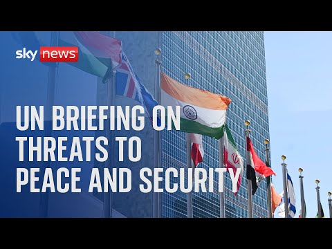Watch live: UN briefing on the threats to international peace and security