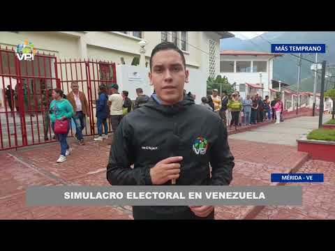 Simulacro electoral en Venezuela edo. Mérida - 30Jun