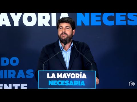 López Miras: Hoy la Región ha dicho no a Pedro Sánchez y empieza el camino de Feijóo hacia Mon