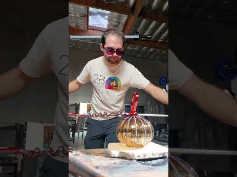 One pumpkin, one big day. This one meant the world to us. #glassblowing #satisfying #satisfyingvideo