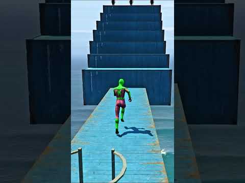 GTA 5 Epic Spiderman Ragdolls | Jumps / Fails ep.1372 #shorts