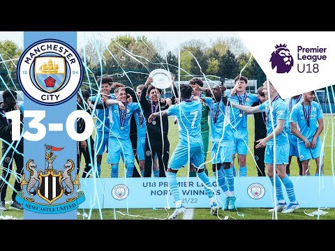 CLASSY CITY CELEBRATE IN STYLE AS UNDER-18S CLAIM BIG VICTORY | Man City 13-0 Newcastle | HIGHLIGHTS