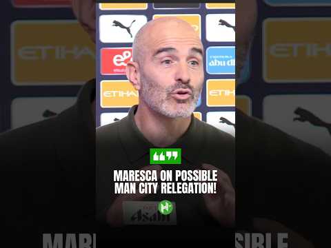 Maresca on the possibility of RELEGATION 😅