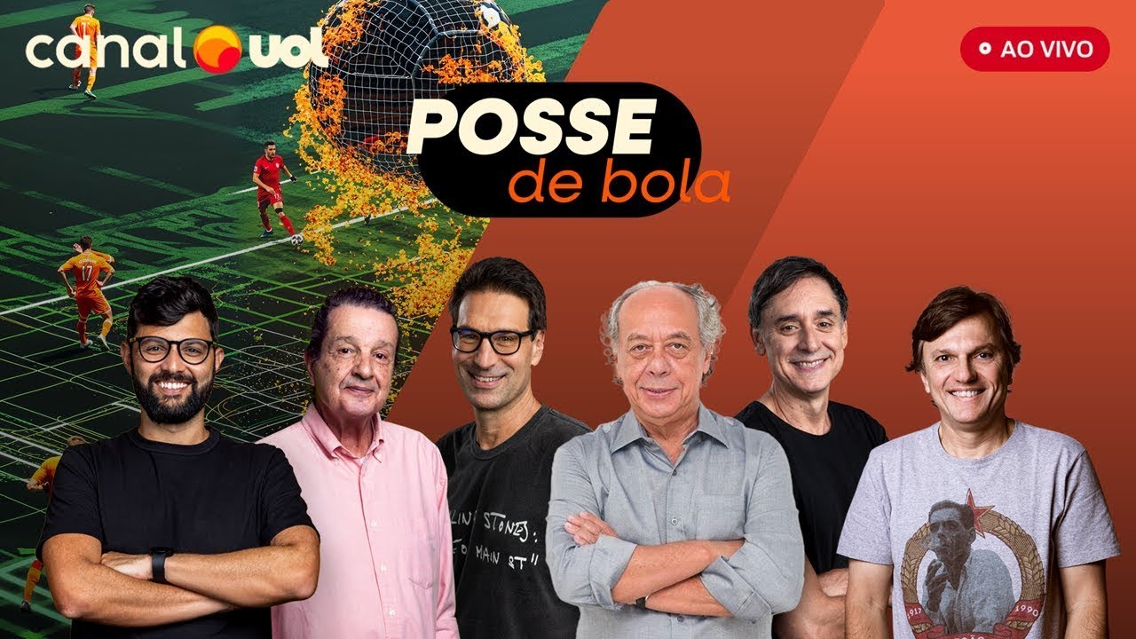 POSSE DE BOLA COM MAURO CEZAR, ARNALDO RIBEIRO, TIRONI, JUCA KFOURI, TRAJANO E DANILO LAVIERI