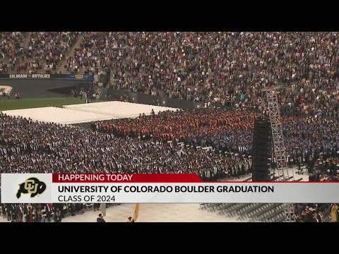 Students prepare to graduate from CU Boulder on Thursday