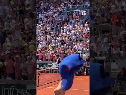 Novak Djokovic Gives Young Fan Water And Towel