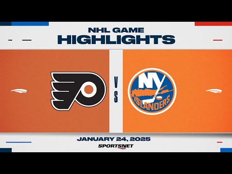 NHL Highlights | Flyers vs. Islanders - January 24, 2025