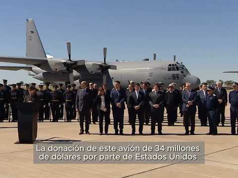 EE.UU dona un C-130 a la Argentina para que aumente capacidad aérea en 25% Vía: @Southcom