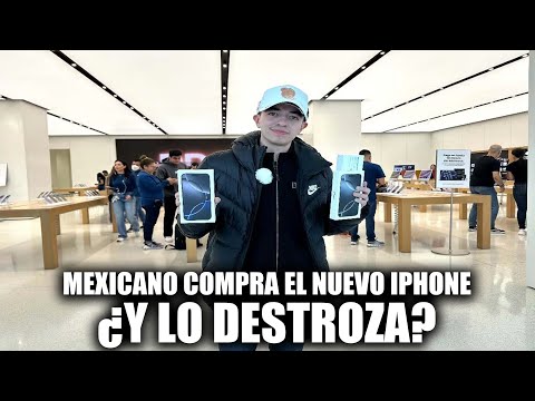 ÉL es el PRIMER MEXICANO en COMPAR EL NUEVO iPhone y lo DESTROZA!