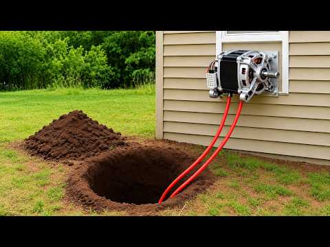 Wish I Knew This Invention Sooner! Free energy source from old washing machine motor