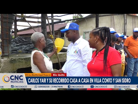 Carlos Yair Palacios y su recorrido casa a casa en Villa Conto y San Isidro