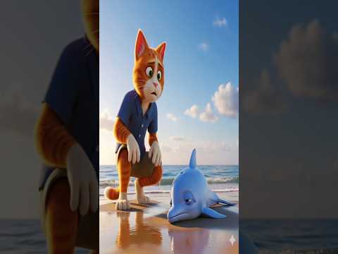 سمسم والدولفين ورد الجميل #explore #cartoon #cat