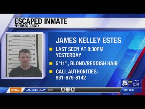 Escaped inmate out of Fentress County