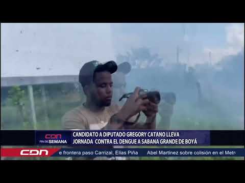 Candidato a diputado Gregory Catano lleva jornada contra el dengue a Sabana Grande de Boyá