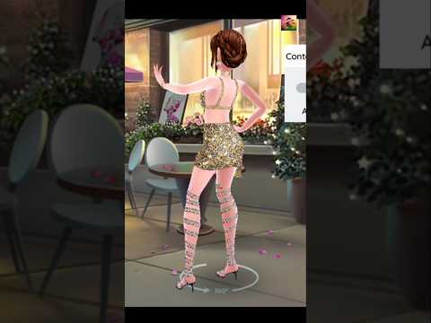 Golden Outfit ✨#superstylish #superstylist #dressupgames #superstylistgame #glowfashionidol#ytshorts