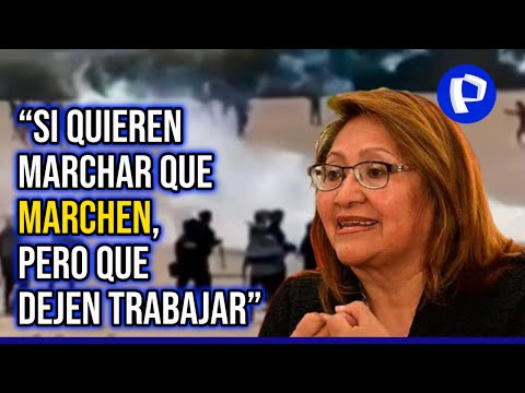 Ana María Choquehuanca sobre toma de Lima: “Si quieren marchar que marchen, pero que dejen trabajar”