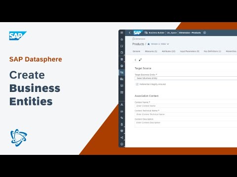 Create Business Entities: SAP Datasphere