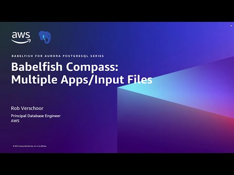Babelfish Compass: multiple input files | Amazon Web Services