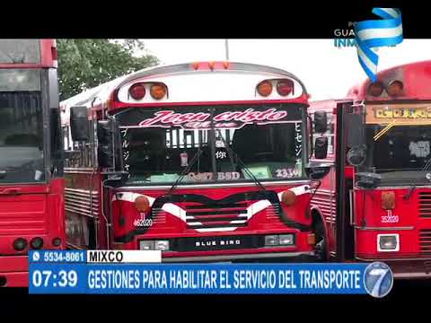Avanza habilitación de transporte en Mixco