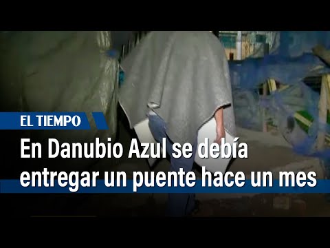 En el barrio Danubio Azul se debía entregar un puente peatonal hace un mes | El Tiempo