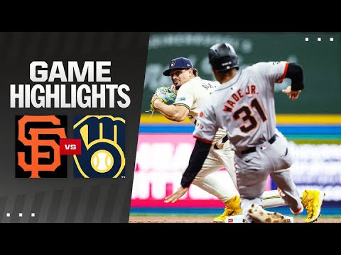 Giants vs. Brewers Game Highlights (8/28/24) | MLB Highlights