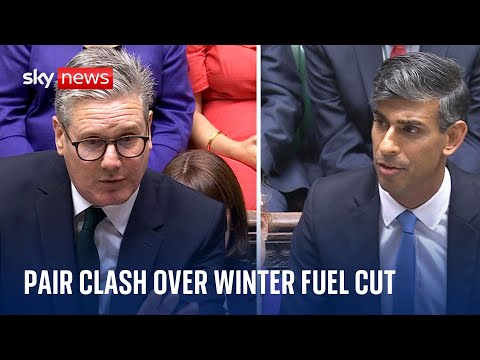 PMQs: Sir Keir Starmer 'chose train drivers over pensioners', says Rishi Sunak