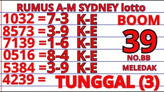 PREDIKSI SIDNEY LOTTO 28 JUNI 2025 | RUMUS KEPALA EKOR SIDNEY HARI INI
