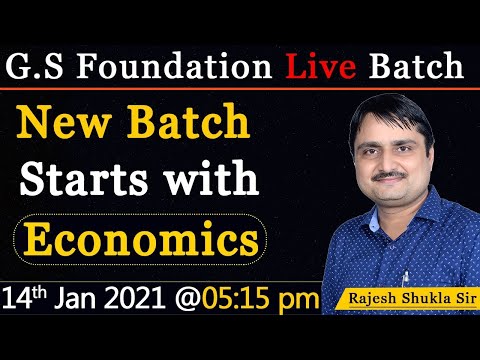 G.S New live Batch Economics || Demo Class 02 || Rajesh Shukla Sir