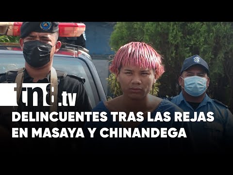 Policía Nacional capturó a varios delincuentes en Chinandega y Masaya - Nicaragua