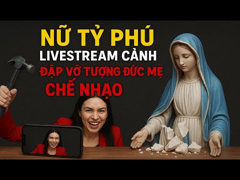NỮ TỶ PHÚ NGANG NGƯỢC LIVESTREAM ĐẬP TƯỢNG ĐỨC MẸ – HẬU QUẢ KHÔN LƯỜNG