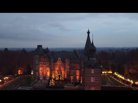 Christmas market opens its gate at Merode Castle in Germany
