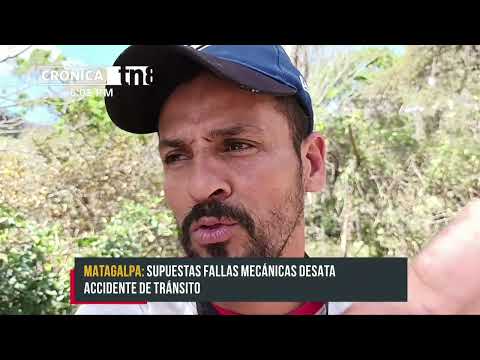Camión cargado con broza de oro sufre percance en San Ramón, Matagalpa - Nicaragua