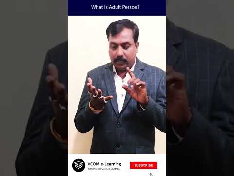 What is Adult Person – #Shortvideo – #companyact2013 – #gk#BishalSingh – Video@164