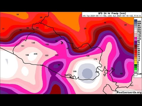 ULTIMA HORA Torrenciales Lluvias para CENTROAMERICA ??