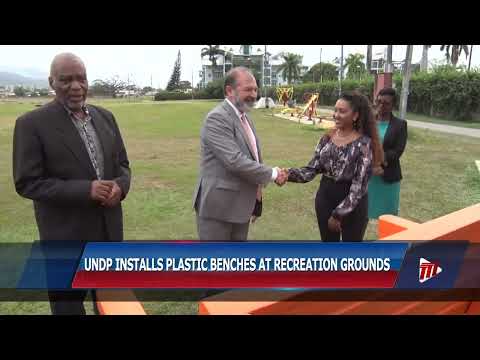 UNDP Installs Plastic Benches At Recreation Grounds