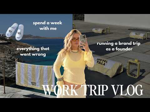 vlog: come on a work trip with me (the reality of running a brand trip, what went wrong)
