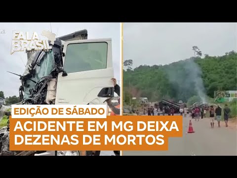 Acidente entre ônibus e caminhão deixa ao menos 22 mortos em rodovia de MG