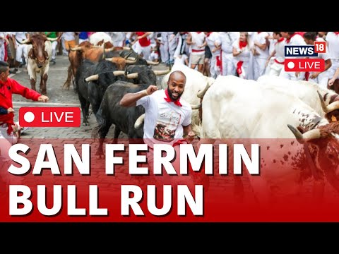 San Fermin Bull Run LIVE | Thousands Celebrate Start Of San Fermin Festival In Pamplona | N18G