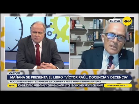 Roque Benavides: Mañana presenta su libro “Víctor Raúl: docencia y decencia”